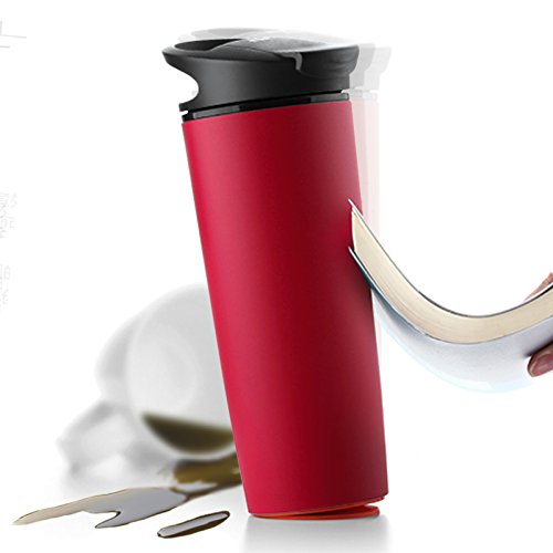 AVOIN colorlife - Taza termo antiderrame de doble capa con ventosa inferior, 540 ml