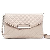 Hmeng Umhängetaschen für Frauen Schultertasche❤️ Ledertasche Clutch Handtasche Tote Handtasche Hobo Messenger (Beige)