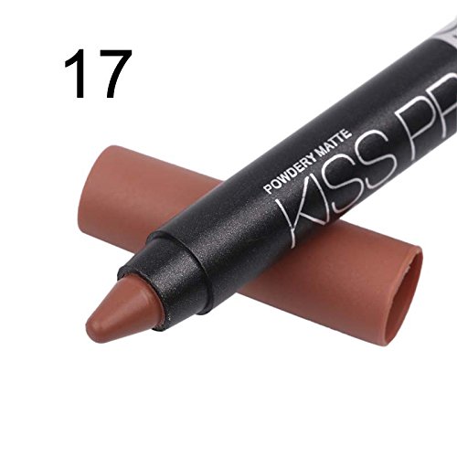 Lippenstift 3 Stück Set Langanhaltend Longlasting Lipstick Matte No. 15-17 mit Spitzer - 4
