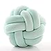 Produktbild HB.YE Knot Kopfkissen Kissen Baby Geknotetes Kissen Kinder Knoten Ball Kissen Mode Schöne Nordische Einfachheit Kreativität Bett Zimmer Dekoration (Mintgrün)