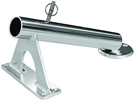 Rupp Marine RUPP FIXED MOUNT CENTER RIGGER HOLDER 27 DEGREES SILVER by RUPP MARINE, INC