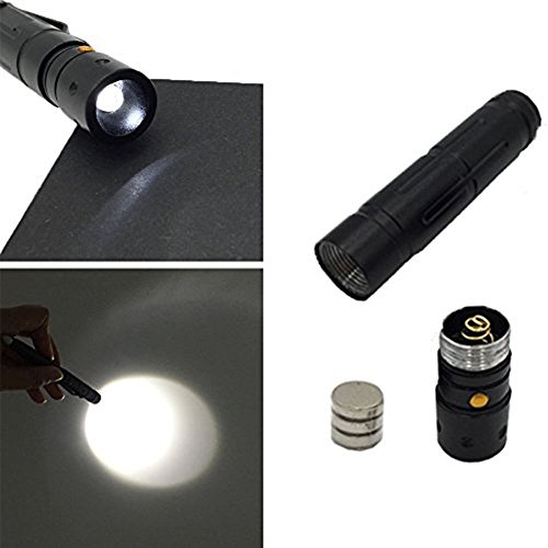 JTENG Edelstahl Taktischer Kugelschreiber Mehrzweckstift MPP für jede Extremsituation mit LED Licht & Glassbreaker Pen (schwarz) - 7