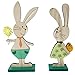 Produktbild khevga Deko-Hase aus Holz 2er Set Oster-Deko Osterhase