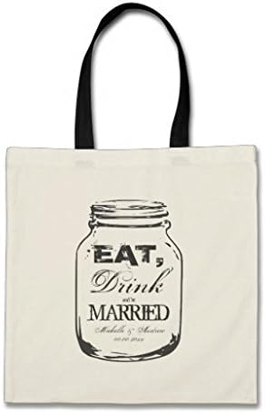Eat Drink be Married Mason Jar Wedding Tote Bag
