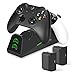 Produktbild innoAura Xbox One Controller Ladegerät, Dual Slot Docking / Ladestation mit 2 x 1800mAh Akkupacks für Xbox One (S) / X / Elite Controller