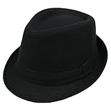 Zhhlinyuan Fashion Hand Made Fedora Trilby Hat Classic Style...