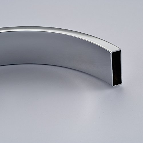 Auralum®360° Niederdruck Wasserhahn mit Groß C Form Waschtischarmatur Einhebel Wasserfall Einhandmischer für Spüle Küche - 7