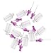 SODIAL(R) 10 pcs 50ml Spray Bottle Empty Plastic Makeup Atomizer Container Pump Transparent + light purple