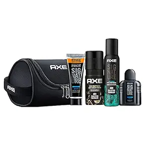 Axe MenS Grooming Kit - Body Perfume, Deodorant Bodyspray, After Shave Lotion, Shaving Cream