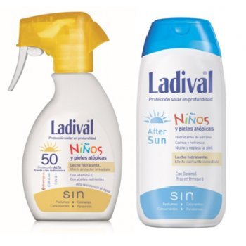 LADIVAL Protector Solar Spray Niños FPS 50 200ML + Aftersun 200ML
