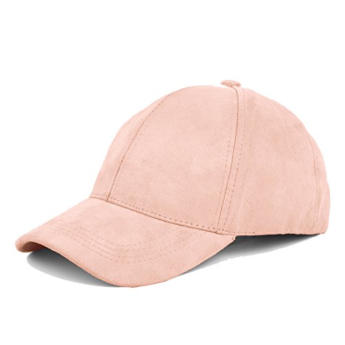 light pink suede hat