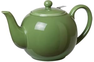 TEA SHOP - Tetera Bright Wild Green 1 L - De porcelana con infusor - Filtro de acero inoxidable - Accesorios para té o infusiones