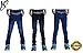 Krystle Kids Black Crush Denim Jeans (Black, Sky Blue & Dark Blue) RS.799.00