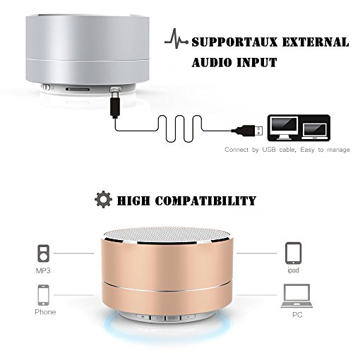 Altavoces Bluetooth inal mbricos mini altavoces port tiles de metal Bluetooth con micr fono incorporado y soporte para tarjeta TF compatible con iPhone iPad Samsung Nexus HTC y m s Negro reviews Altavoces Bluetooth inal mbricos mini altavoces port tiles de metal Bluetooth con micr fono incorporado y soporte para tarjeta TF compatible con iPhone iPad Samsung Nexus HTC y m s Negro