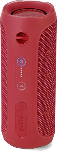JBL FLIP 4 (Ein voll ausgestatteter, wasserdichter und mobiler Bluetooth-Lautsprecher mit Ã¼berraschend kraftvollem Sound) rot