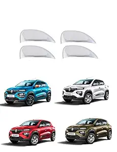 Zenlo Chrome Plated Car Door Handle Covers 4 Pc- Renault Kwid