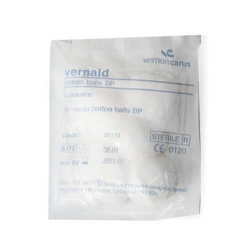 Cotton Wool Balls Sterile - Large (40 Packs of 5)