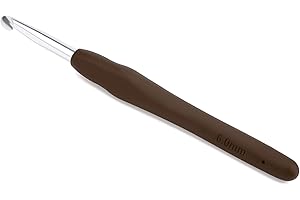 NAMOON Extra Long Crochet Hooks, Aluminum Crochet Hook with Ergonomic Grip Soft Handles, Crochet Needles for Yarn Craft and Arthritic Hands (6mm)