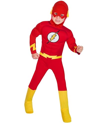 Rubie's The Flash Kinder-Kostüm - Offizielles DC Justice League Kostüm