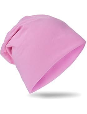 Baby Kinder Jersey Slouch Beanie Long Mütze Unisex Unifarbe Baumwolle Trend