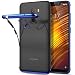 Produktbild GEEMEE Hülle Xiaomi Pocophone F1, Bunte Plating Bumper Transparent Soft TPU Zurück Telefon Handyhülle Ultra Dünne Anti-Scratch Stoßfest Silikon Schutzhülle für Xiaomi Pocophone F1 - Blau