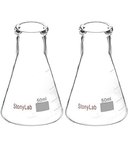 Beuta Erlenmeyer 100ml In Borosilicato - Con Tappo E Graduazioni, Per Laboratorio - Foto 10