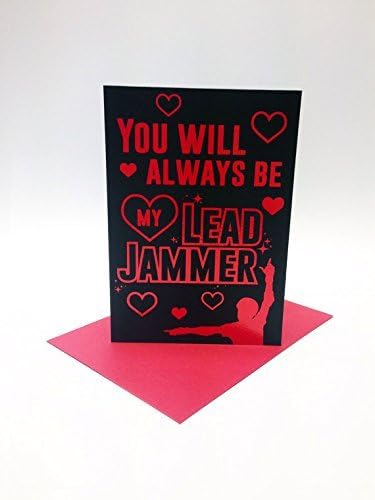 You'll Always be my Lead Jammer - A6, Roller Derby inspired Valentine's Day card