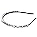 Eozy Hot Punk Fashion Headband Plastic Spike Rivets Studded Band Women Lady Girl Hair Head Band (Silver)