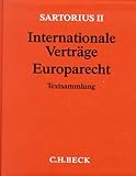 Image de Sartorius II. Internationale Verträge, Europarecht (ohne Fortsetzungsnotierung). Inkl. 44. Ergänzu