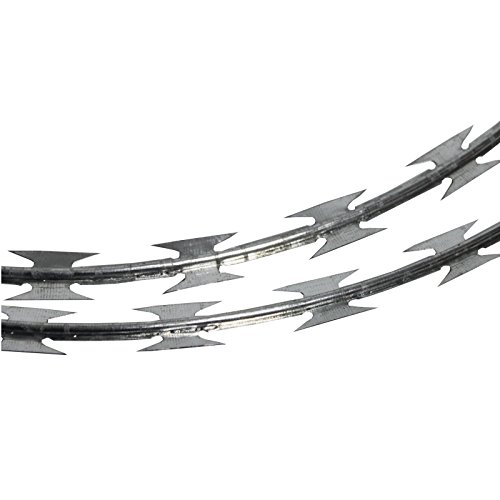 Stacheldraht 50 m (10 m) Natodraht Ø 45 cm Klingendraht Sperrdraht S-Draht - 3