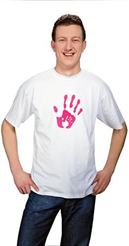 T-shirt for Dad with Mum's Baby's Hands Perfect Gift L (Large) - Maternity Clothing by MY TUMMY ®©™