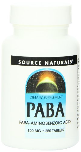 Preisvergleich Produktbild SOURCE NATURALS, PABA 100 mg - 250 tabs