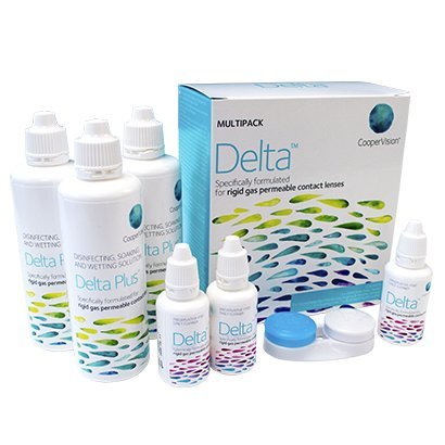 Cooper Vision Delta multipack spécialement formulé pour les lentilles de contact rigides et perméables aux gaz