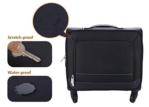 Business Trolley  Coofit Trolley Koffer Klein Laptop Trolley Notebook Koffer Handgep  ck Hartschale Aktentasche Trolley Reisekoffer Trolley 16 Zoll