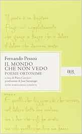 Il Mondo Che Non Vedo Poesie Ortonime Testo Portoghese A Fronte Amazon It Pessoa Fernando Ceccucci P Libri
