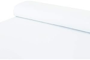 NADELTRAUM Baumwoll - Jersey Stoff einfarbig weiß - Meterware ab 25 cm x 160 cm - Stoff zum Nähen