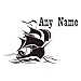 Produktbild Wandtattoo Segelboot Personalisierte Name Kinder Schlafzimmer Inter Interior Design Tapete Benutzerdefinierte Name Jungen Wandaufkleber Dekor 42X68 CM 1