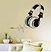 Produktbild Wc-asdcc Vinyl Wandtattoos Dj Kopfhörer Audio Musik Puls Aufkleber Kunstwandhaupt Dekoration Entfernbare Wandaufkleber 57X65 cm