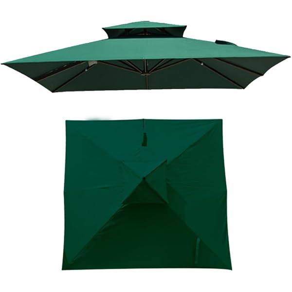 Voiakiu Sonnenschirm-Ersatzbezug – UV30+ Wasserdicht & Atmungsaktiv | Für Terrassenschirme 2m & 3m Durchmesser