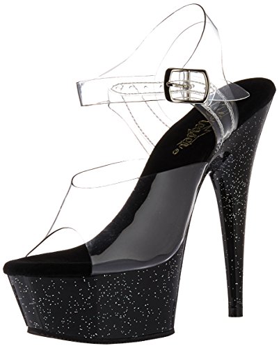 Preisvergleich Produktbild Pleaser DELIGHT-608MG CLR / Blk UK 5 (EU 38)