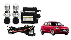 RS Enterprises Cars Maruti Suzuki Swift 2020 H4 - HID Conversion Light Kit ( 2 HID Light , 2 Blaster , Wiring ) Vehicle HID Kit for Car Headlight