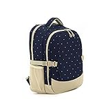 Aivtalk Rucksack Mutter Wasserdicht Windeltasche Multifunktionale Tasche Punkte Drucken Wickeltasche Reisen Rucksack Polyester Babytasche Mama Tasche 44x21x31cm – Farbe Wählbar - 2