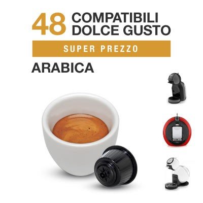 détail Dolce Gusto 96 Capsules de Café compatibles Italian Coffee mélange Arabica