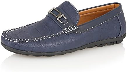 Mens Mocassin Mules Loafers Formal Casual Smart Flexible Studded Sole Shoes , [Black], [UK 6 / EU 40]