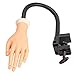 Soft PVC Nail Art Tips Manicure Bendable Artificial Fake Nail Trainer Practice Hand Model