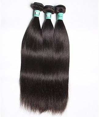 DESY Brazilian Straight Hair 3 Bundles Total 300g Unprocessed Virgin Human Hair Weave Extensions , 28 28 28