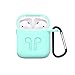 Price comparison product image Teepao Earphone Case With Strap, Earphone Hang Protective Silicone Case Cover and Skin Accessories With Keychain for Apple AirPods Charging Case