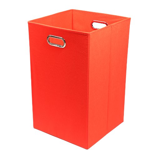 Modern Littles Folding Laundry Basket (Bold Solid Red)