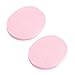 SODIAL(R) 2 Pcs Cosmetic Oval Pink Sponge Facial Washing Cleansing Pads