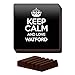 Produktbild Schwarz Set von 4 Keep Calm und Love Watford Untersetzer Farbe 0701
